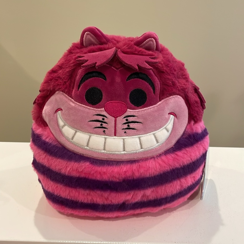 NWT 8” Disney Cheshire Cat from Alice in Wonderland Fuzzamallow Squishmallow